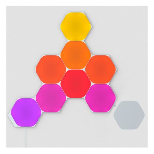 Nanoleaf Shapes Hexagons Starter Kit (9-Panels), RGB, Create an Illuminated Display, Ultra-Thin Panels, Screen Mirror/Music Reaction, App/Voice/Manual Control Nanoleaf Shapes Hexagons Starter Kit (9-Panels), RGB, Create an Illuminated Display, Ultra-Thin Panels, Screen Mirror/Music Reaction, App/Voice/Manual Control